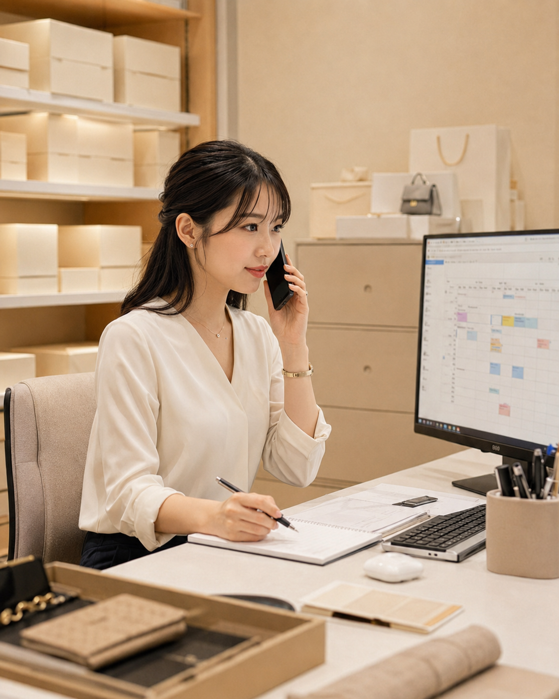 営業事務の仕事風景